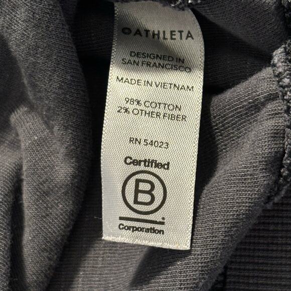 Athleta - Women's Sundown Black Activewear Long Sleeve Sweatshirt - Size Medium - Picture 5 of 9